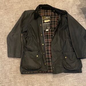 Barbour Men's Dark Green Waxed Field Jacket